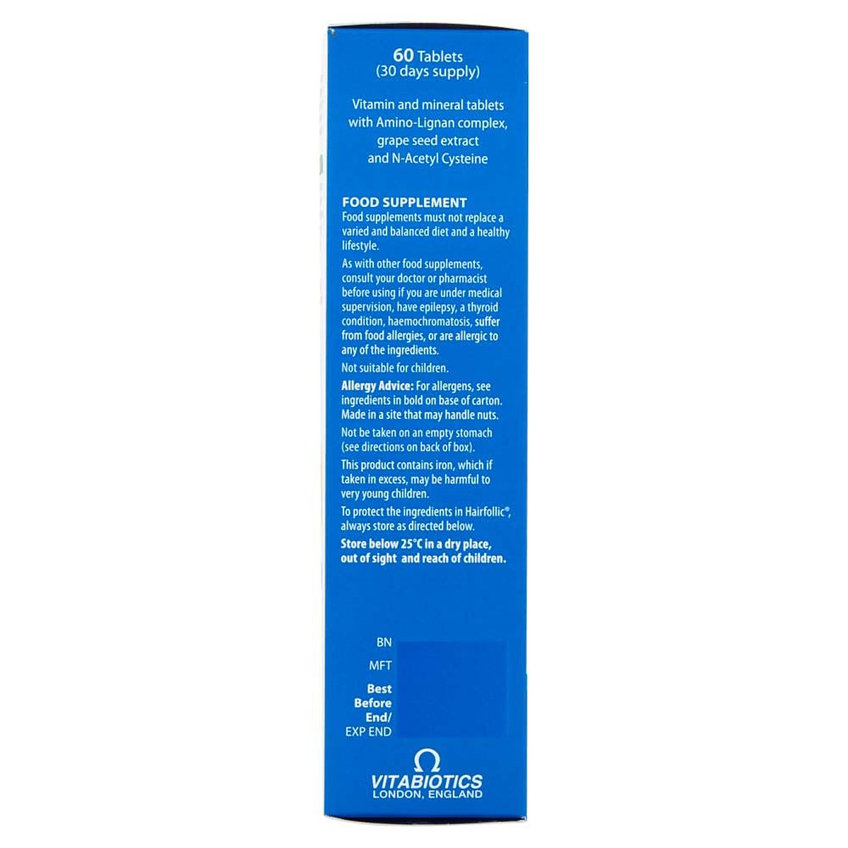 Vitabiotics Hairfollic Man - 60 Tablets - image 3