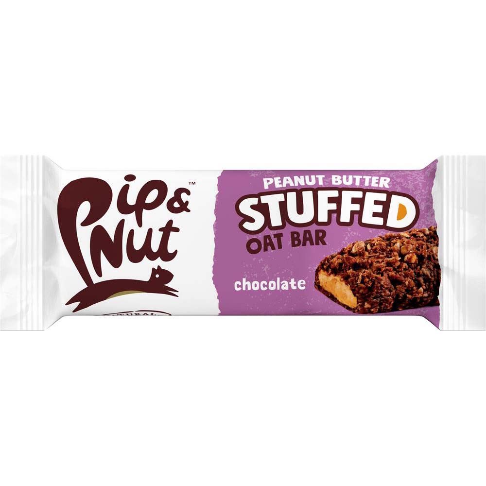 Pip and Nut Peanut Butter Stuffed Oat Bar Chocolate 48g - 15 Pack