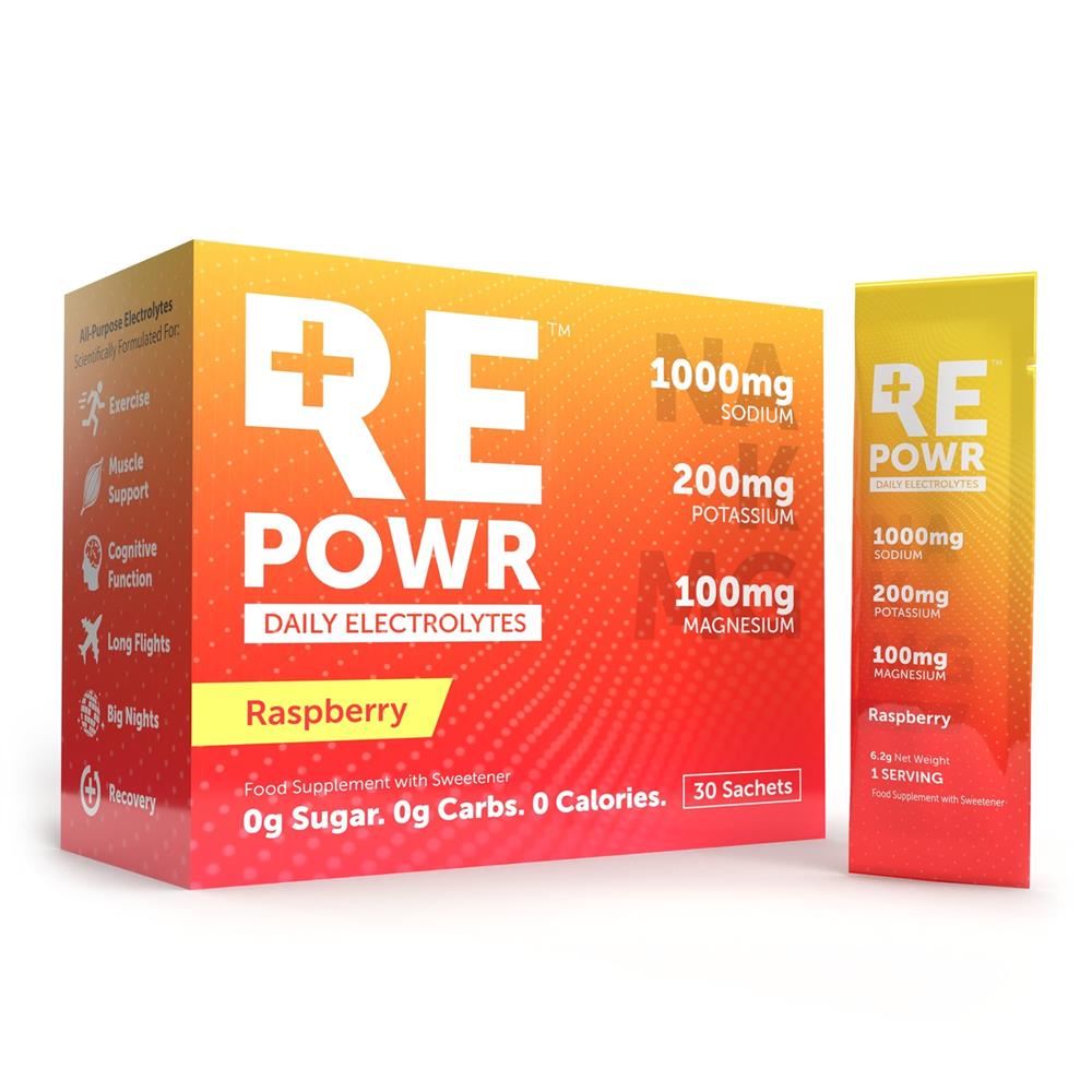 REPOWR Daily Electrolytes REPOWR Raspberry 30 Sachets
