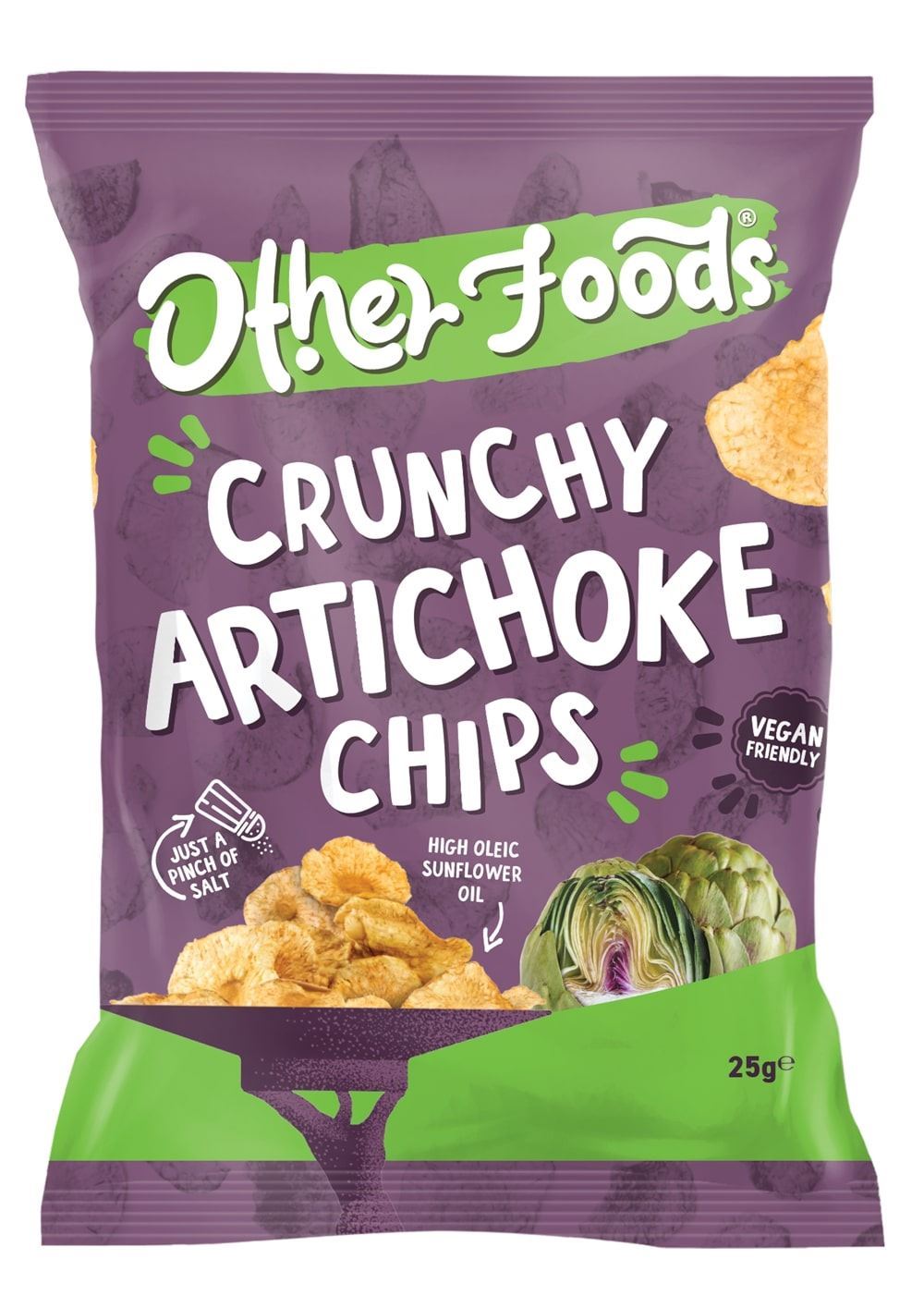 Other Foods Crunchy Artichokes Chips 25g - 16 Pack