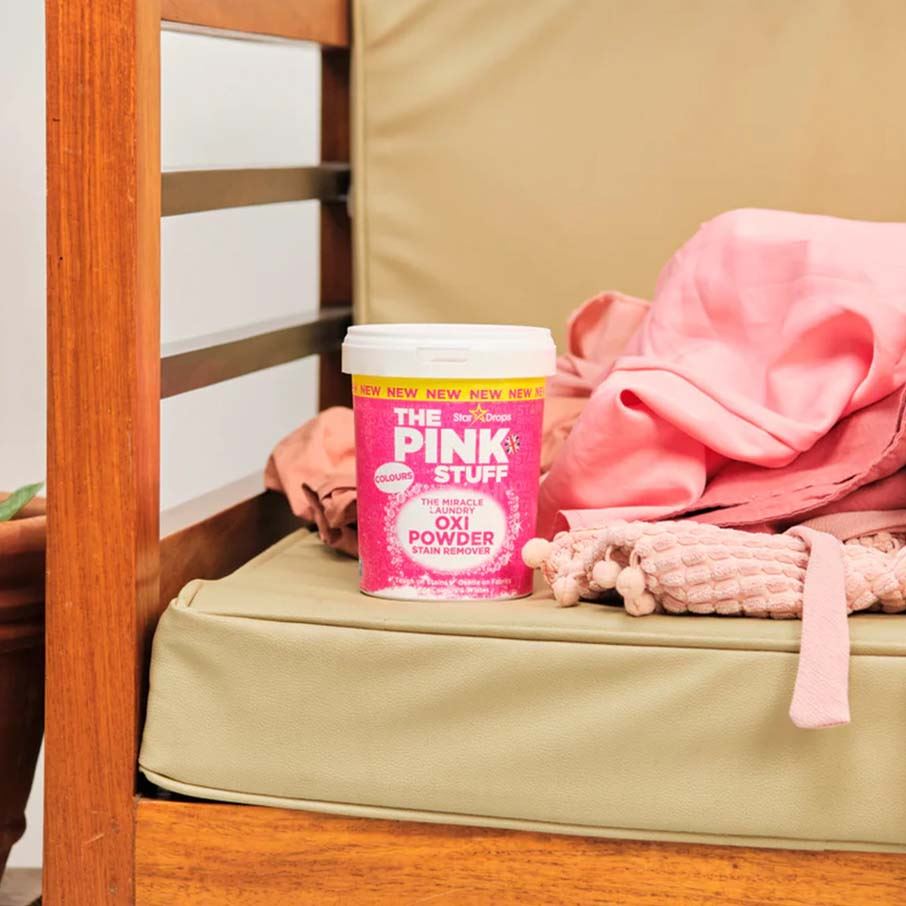 The Pink Stuff Miracle Laundry Oxi Powder Stain Remover for Colours 1kg