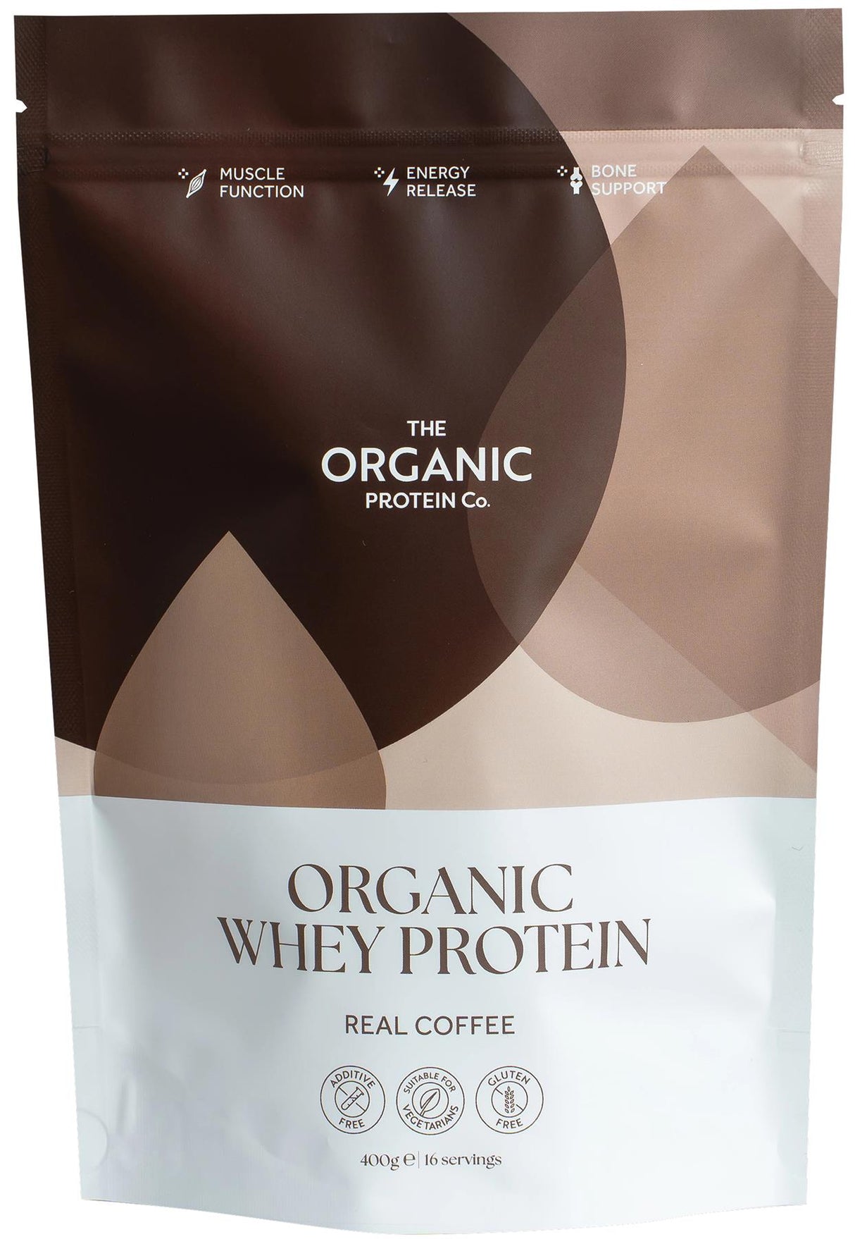 The Organic Protein Co Real Coffee Organic Whey Protein Powder 400g
