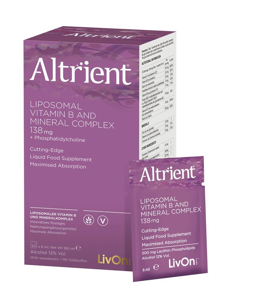 Altrient Liposomal Vitamin B Complex for Maximised Absorption 30 Sachets