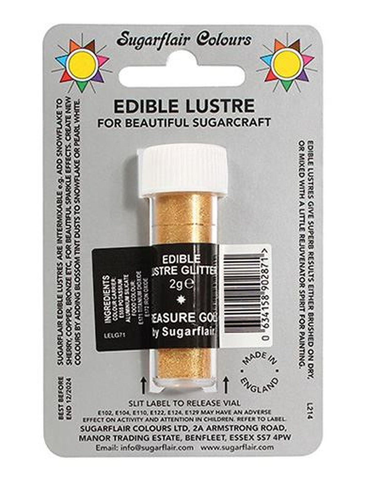 Sugarflair Edible Lustre Glitter Dust Powder - 2g All Shades - image 9
