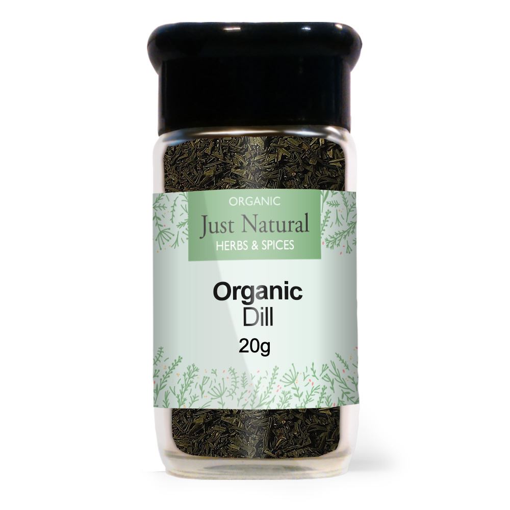Just Natural Herbs Organic Dill Herb (Glass Jar) 20g