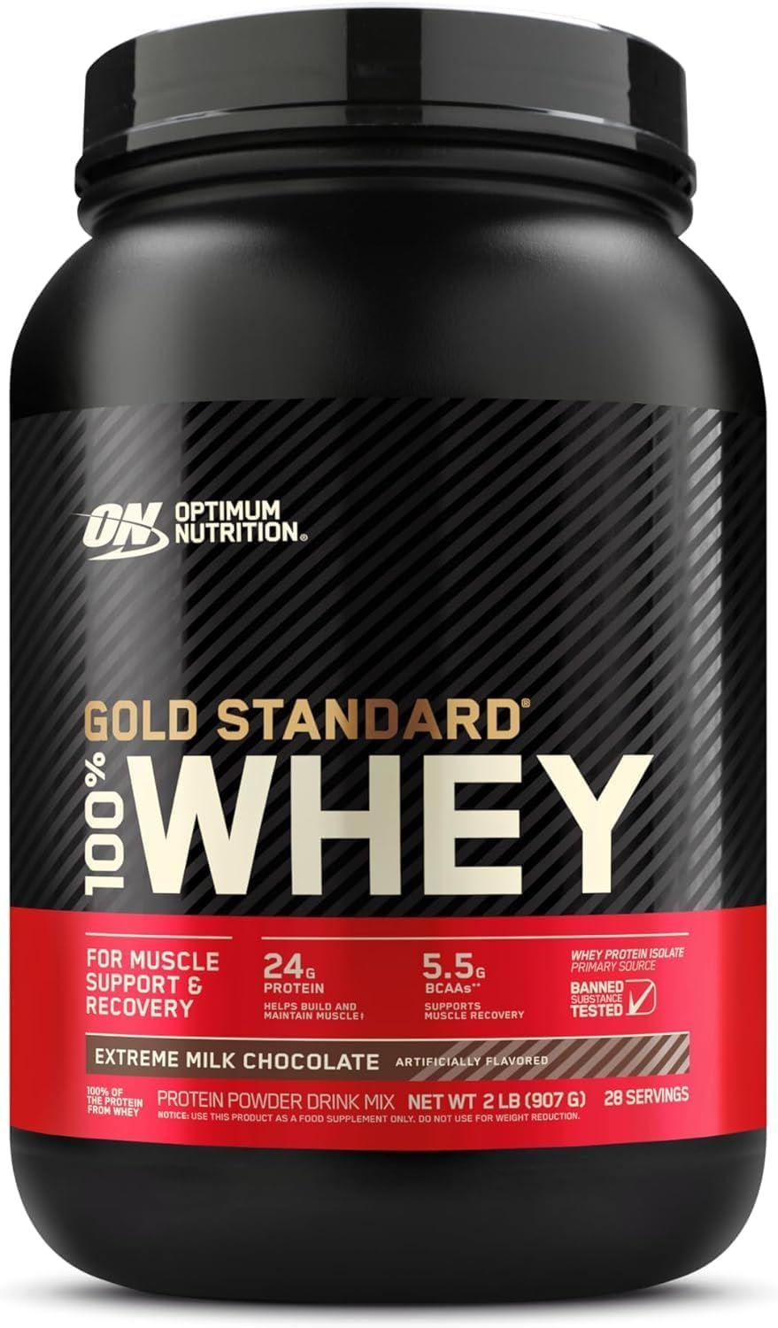 Optimum Nutrition Gold Standard 100% Whey Protein Powder - 900g/2.2kg/4.5kg