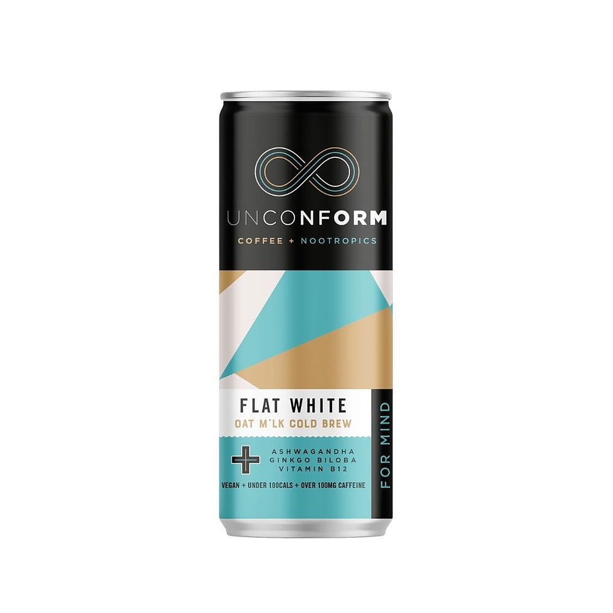 Unconform Cold Brew Flat White Coffee for Mind 250ml - 3 Pack