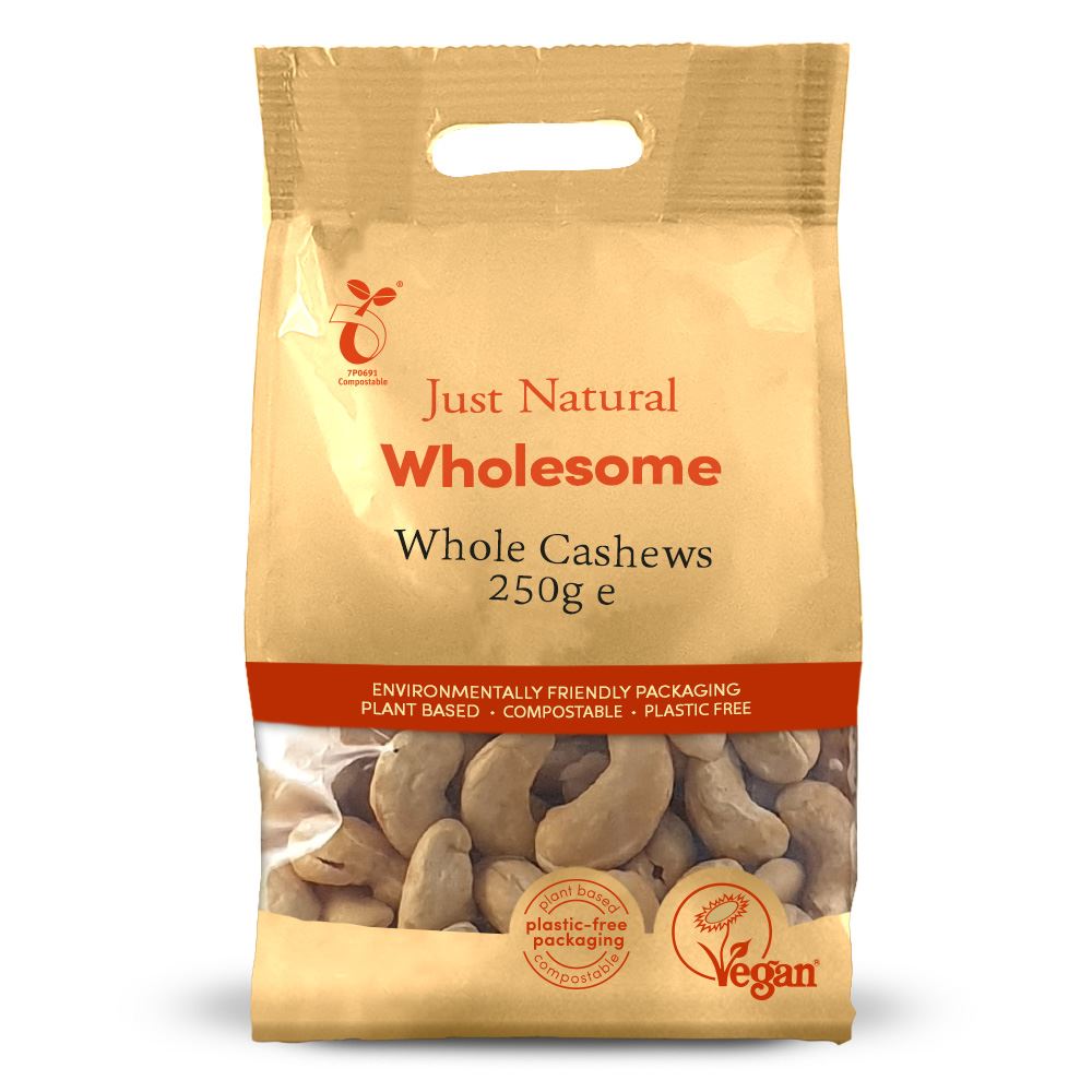Just Natural Wholesome Whole Cashews 250g