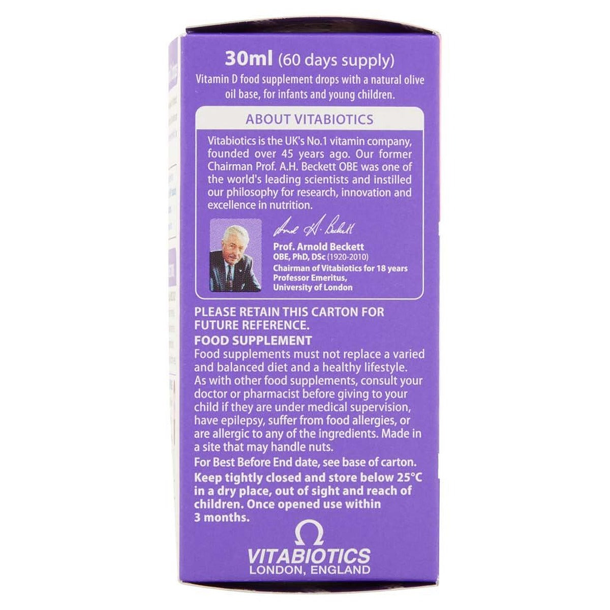 Vitabiotics Wellbaby Vitamin D Drops - 30ml - image 3