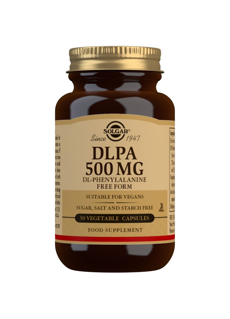 Solgar DLPA 500 mg (DL-Phenylalanine) - 50 Vegicaps