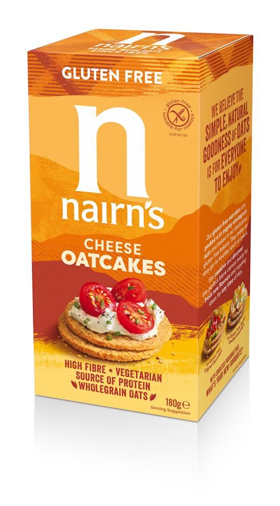 Nairns Gluten Free Cheese Oatcake 180G