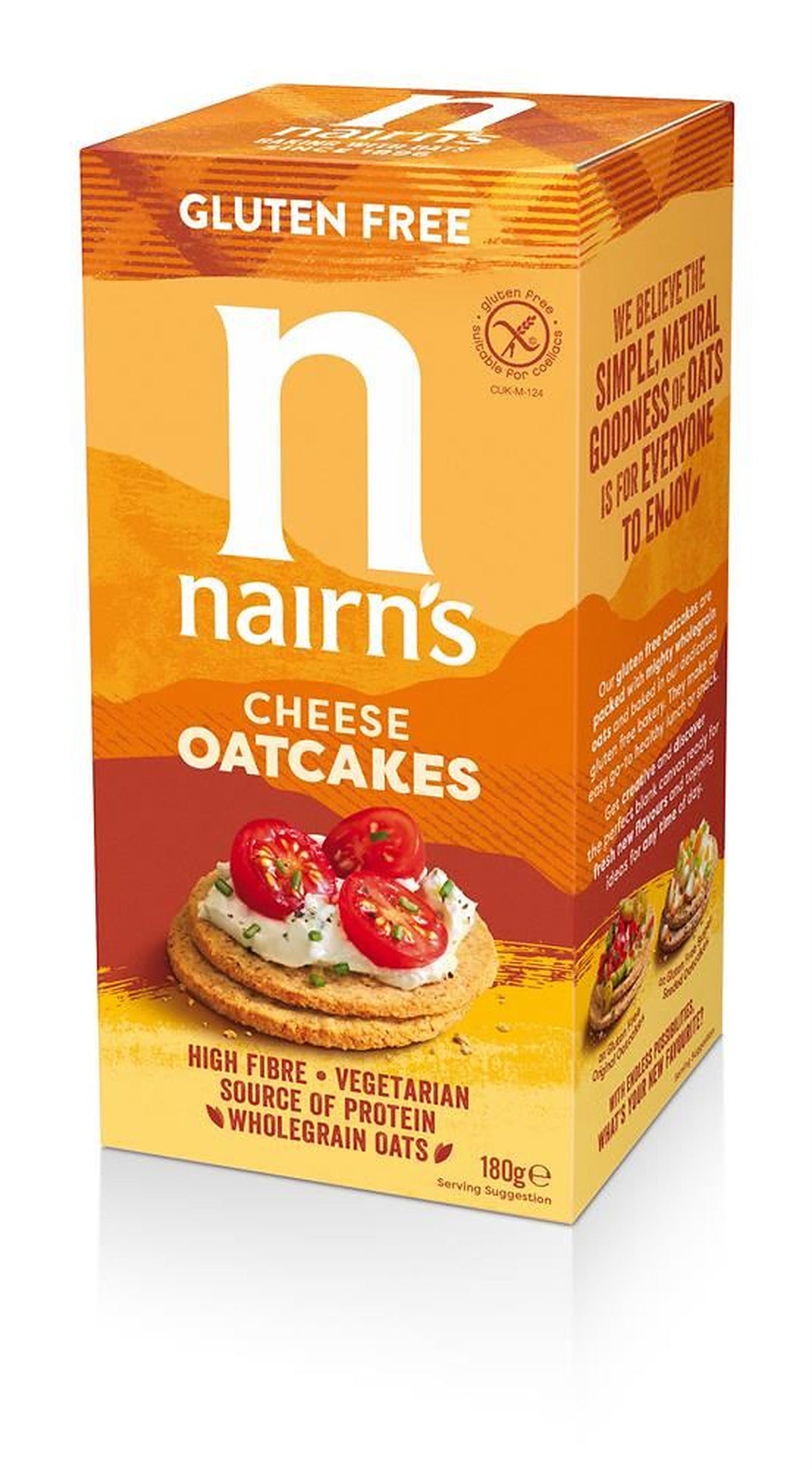 Nairns Gluten Free Cheese Oatcake 180G