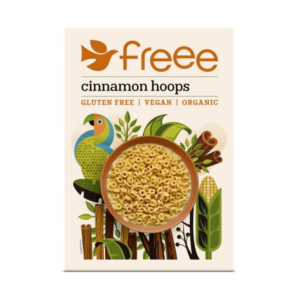 Doves Farm Gluten Free Organic Cinnamon Hoops 300g