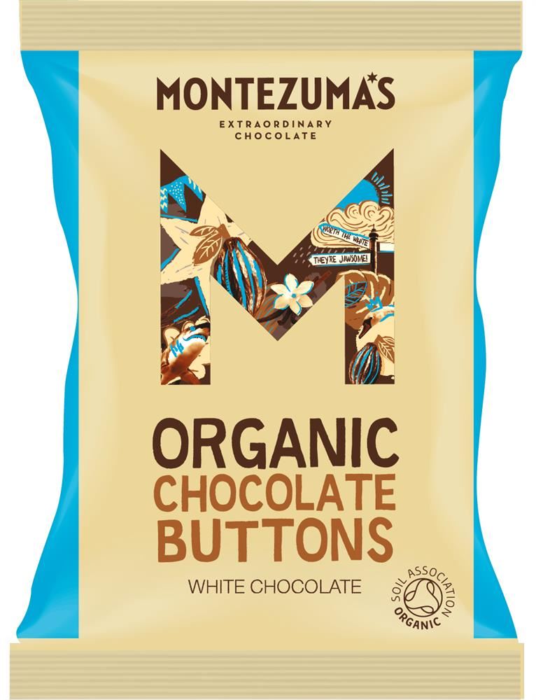 Montezumas Chocolate Organic White Chocolate Buttons 120g