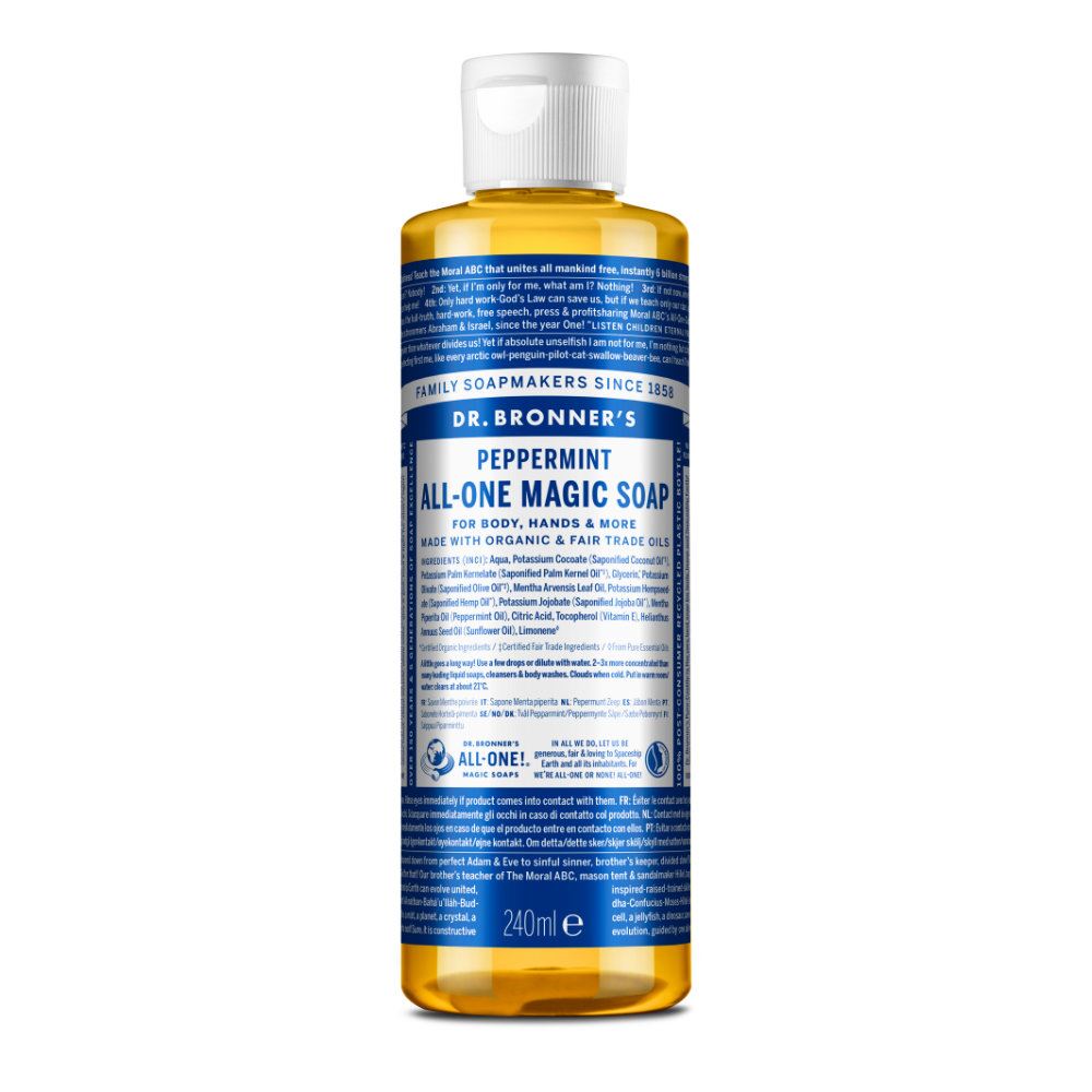 Dr Bronner Organic Peppermint All-One Magic Soap 240ml