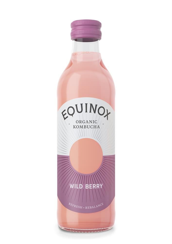 Equinox Kombucha Organic Equinox Kombucha with Wild Berry 275ml - 6 Pack