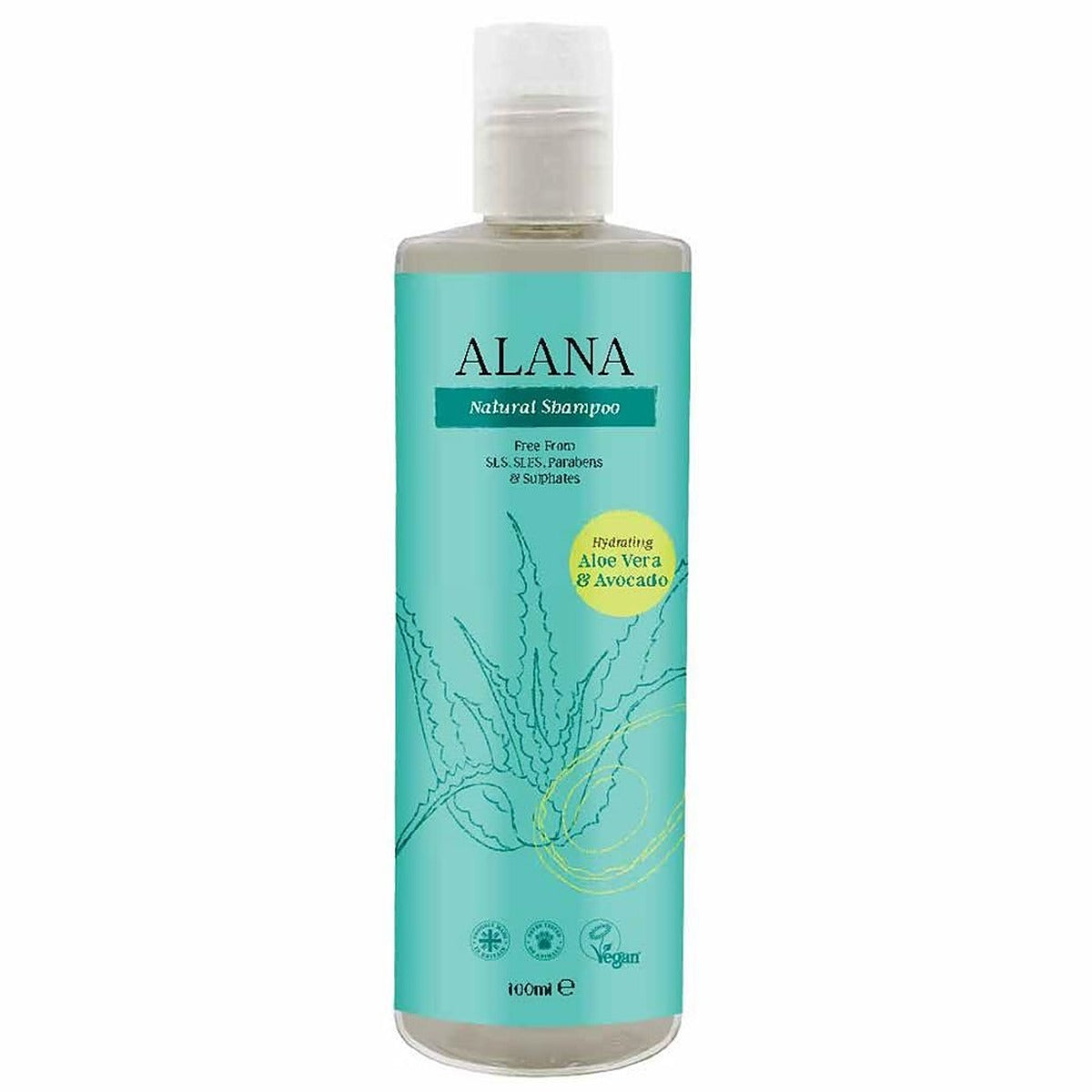 Alana Aloe Vera and Avocado Shampoo 100ml Convenience/Travel Bottle