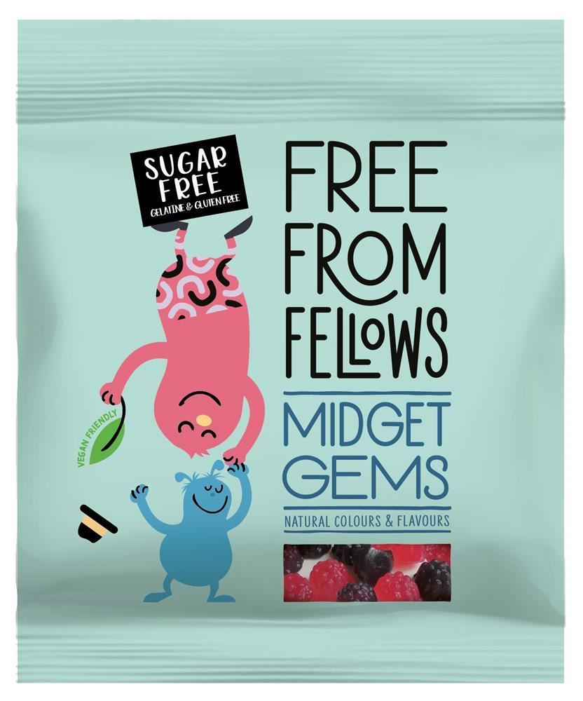 Free From Fellows Midget Gems 100g - 10 Pack