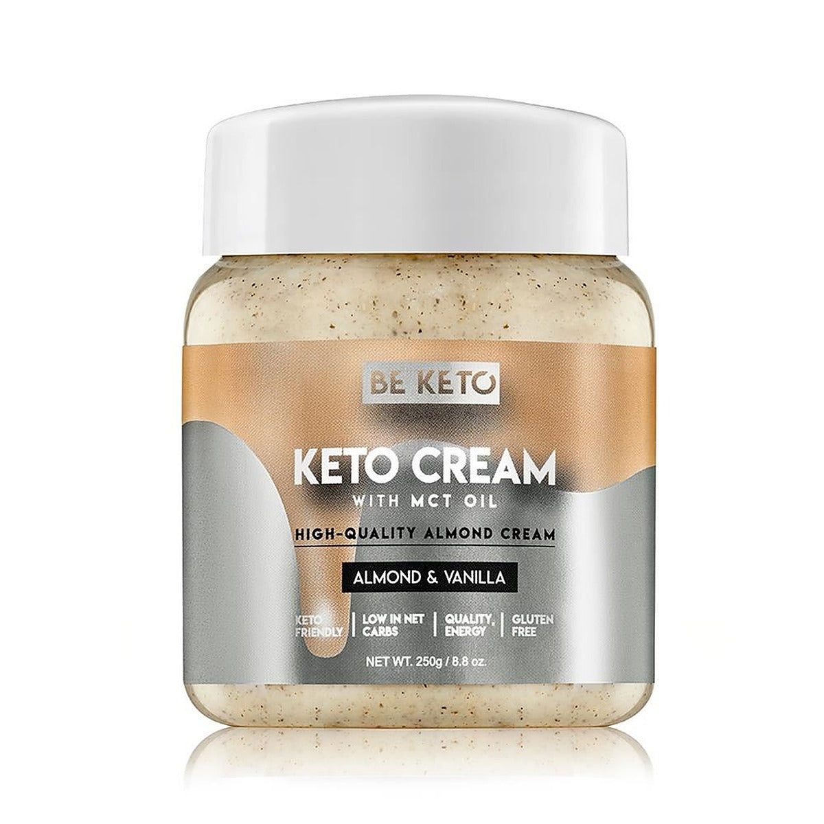 BeKeto Keto Cream Almond & Vanilla + MCT Oil 250g