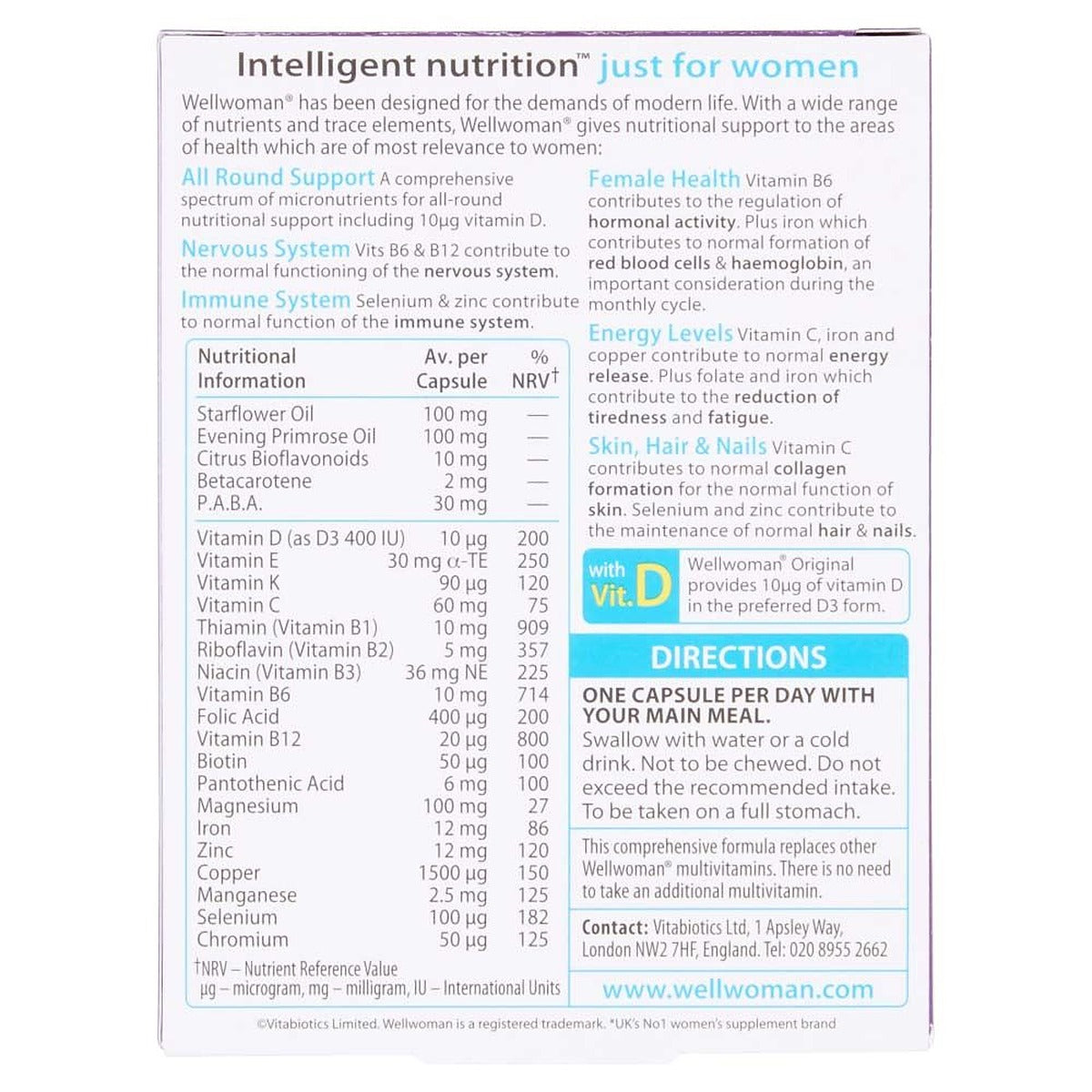 Vitabiotics Wellwoman Original - 30 Capsules - image 4
