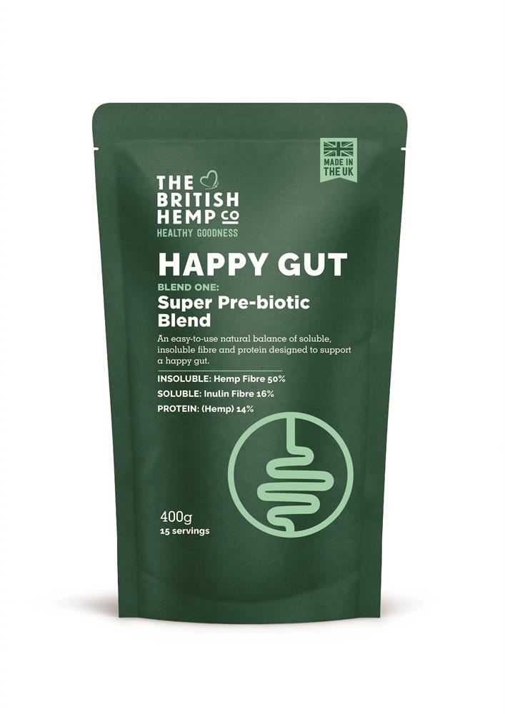 British Hemp Co Happy Gut Super Prebiotic Blend 400g