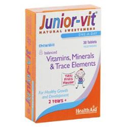 HealthAid Junior-vit Chewable (Tutti-fruity Flavour) 30 Tablets