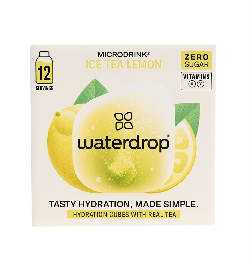 Waterdrop Ice Tea Lemon Microdrink - Hydration Cubes 12 capsules