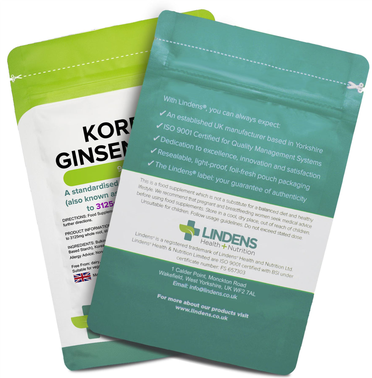 Lindens Korean Ginseng Max 3125mg - 90 Tablets