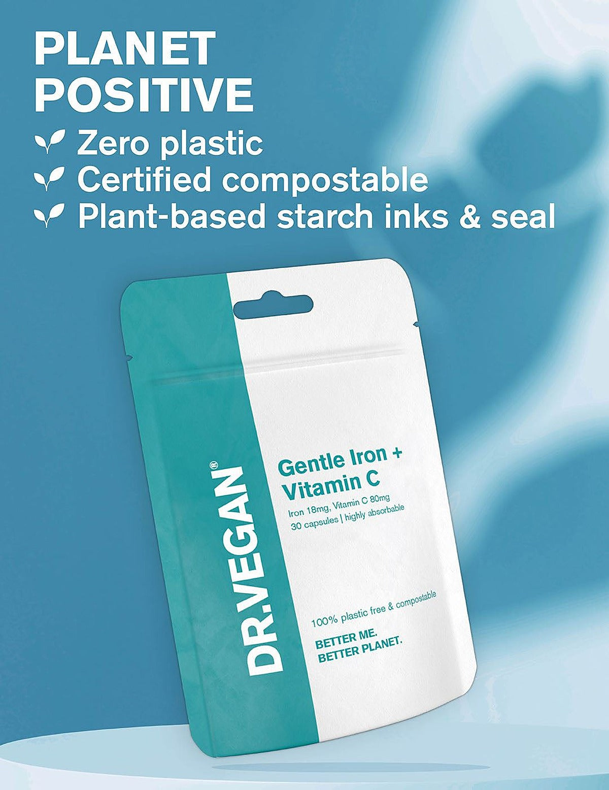 Dr. Vegan Gentle Iron & Vitamin C - 30 Capsules - image 5