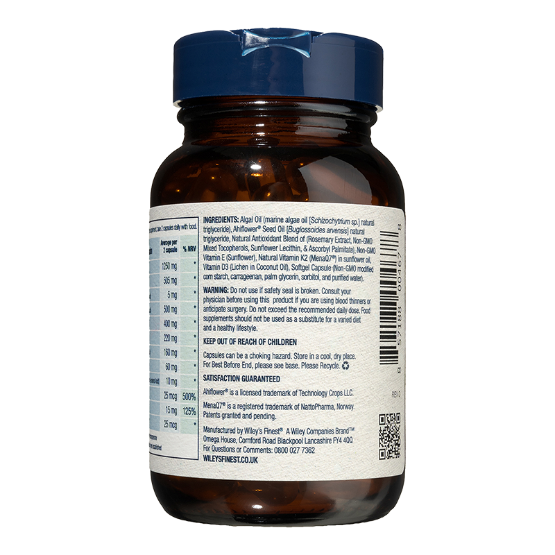 Wiley's Finest Catch Free Omega 850mg 60 Vegan Capsules