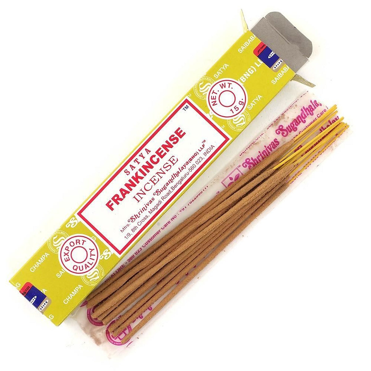 Satya Frankincense Incense sticks 15g - 6 Pack