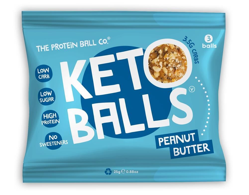 The Protein Ball Co Keto Peanut Butter 25g - 20 Pack