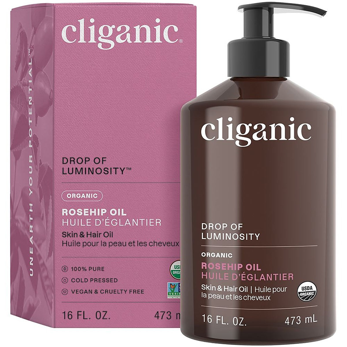 Cliganic Organic Rosehip Oil 16oz
