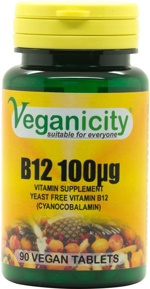 Veganicity Vitamin B12 100ug 90 Vtabs
