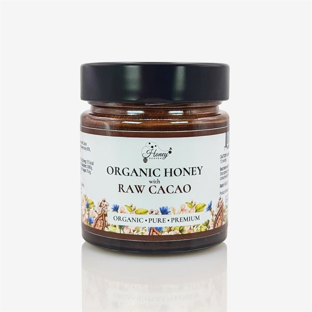 Honey Heaven Organic Raw Cacao Honey 300g