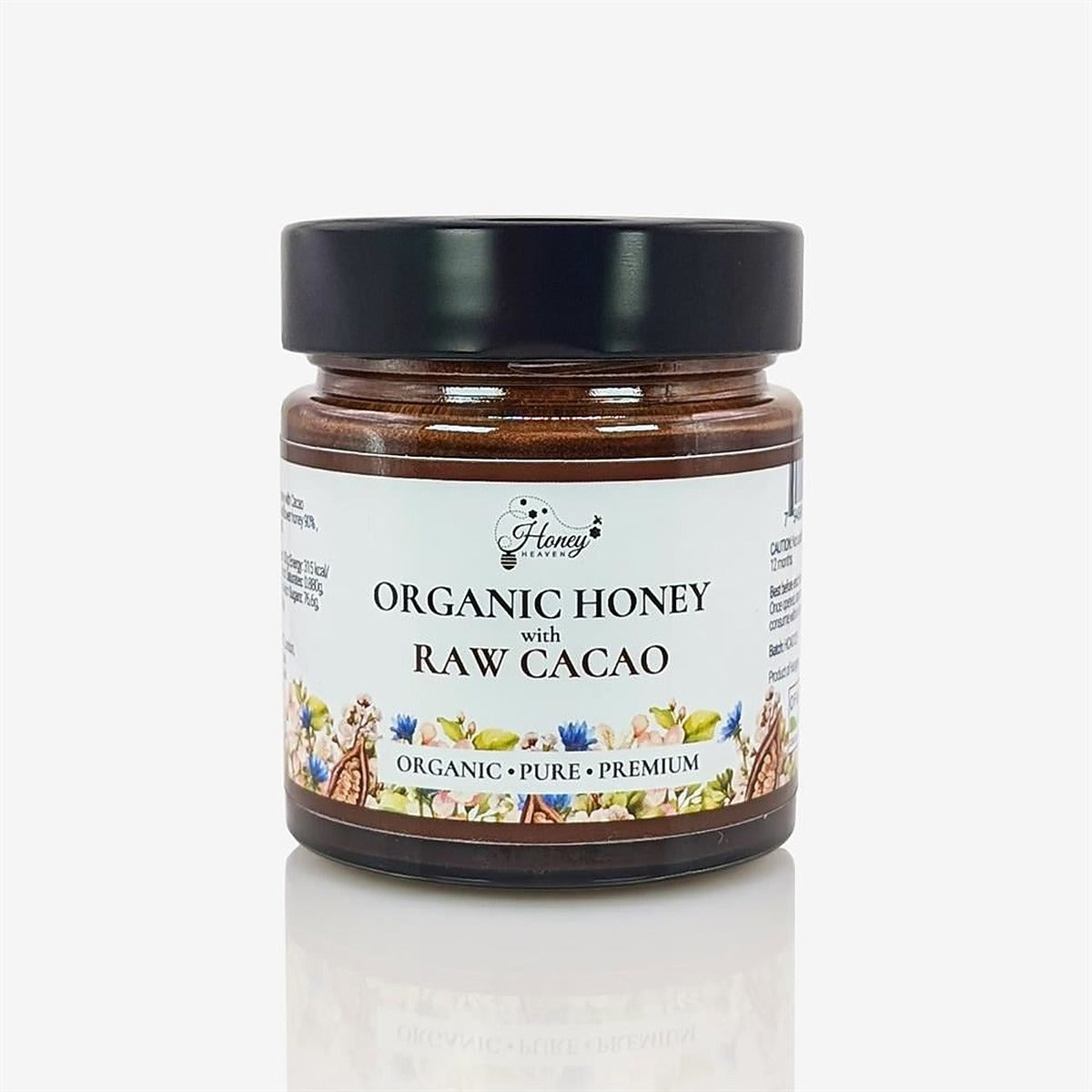 Honey Heaven Organic Raw Cacao Honey 300g