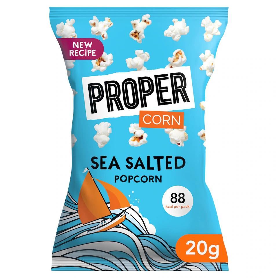 Propercorn Lightly Sea Salted Popcorn 20g - 24 Pack
