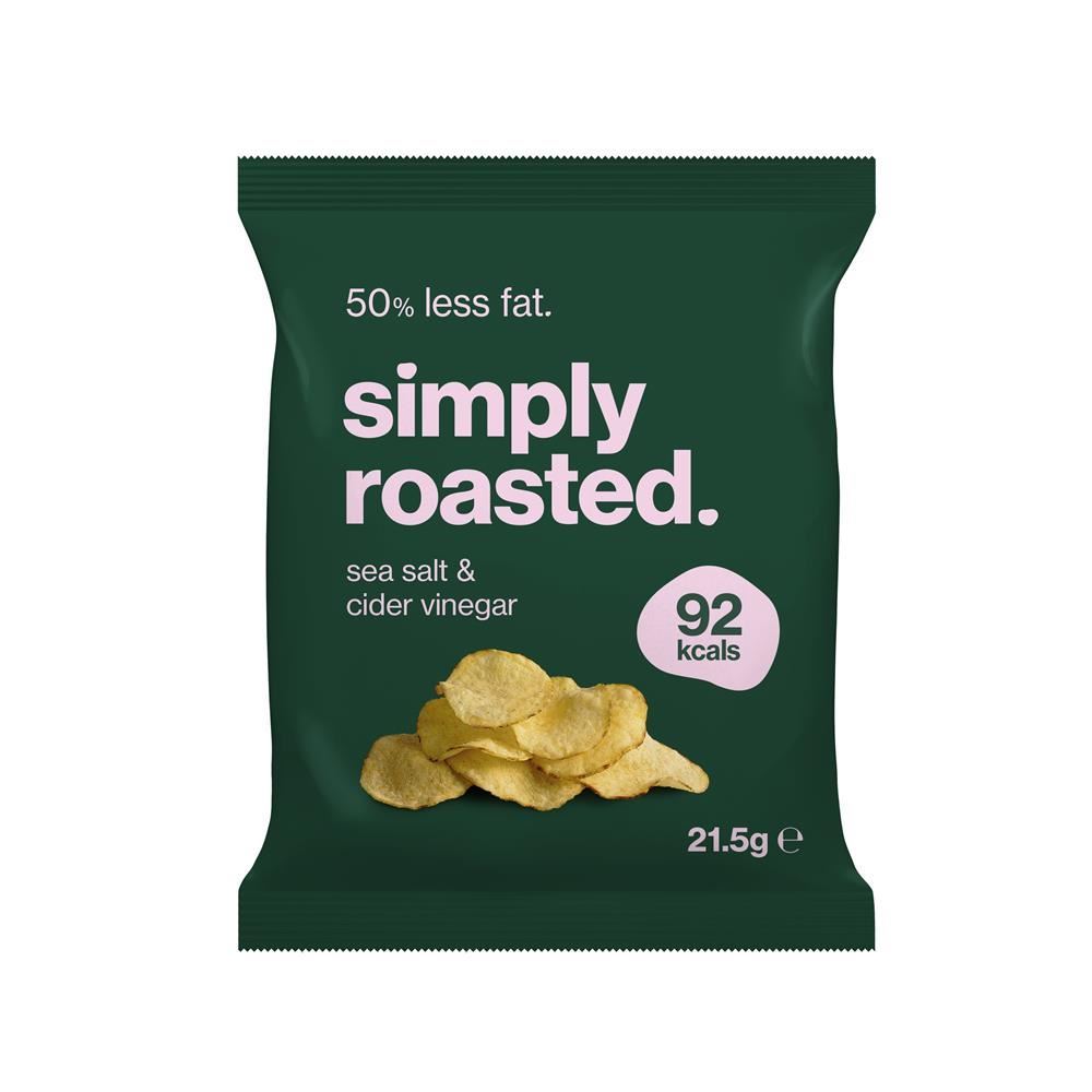 Simply Roasted Sea Salt & Cider Vinegar Crisps 21.5g - 24 Pack