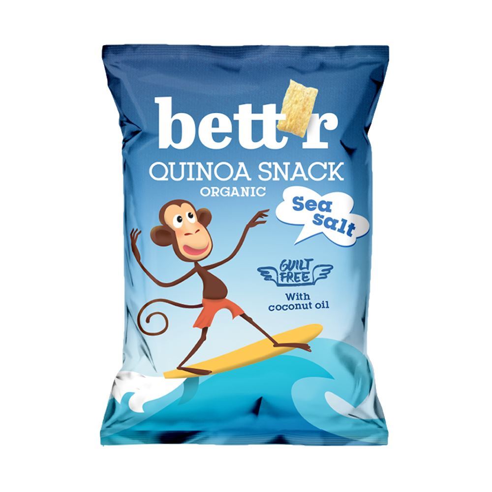 Bettr Quinoa Snack with Sea Salt 50g - 6 Pack