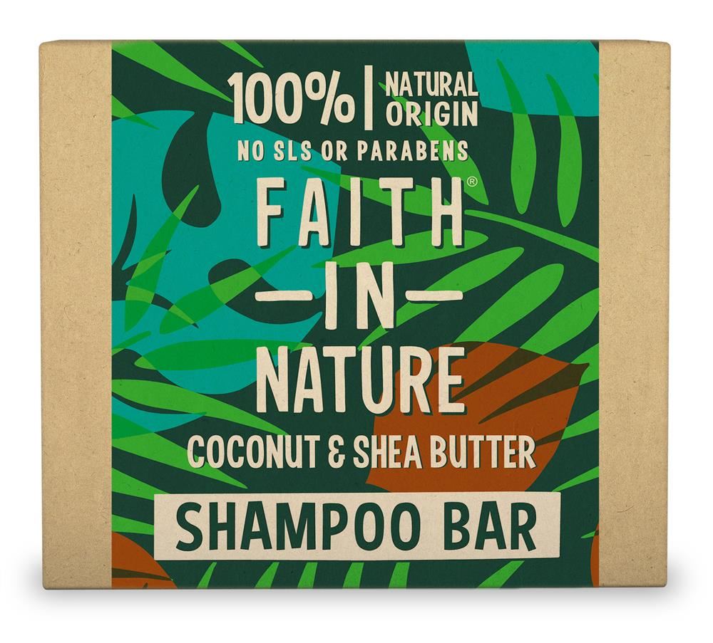Faith in Nature Shampoo Bar Coconut & Shea Butter 85gm