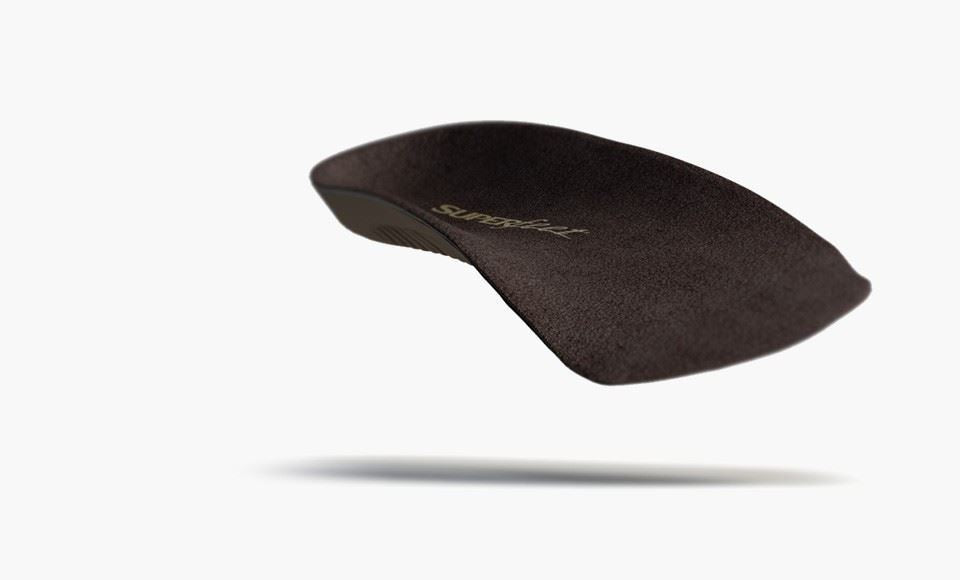 Superfeet DELUX 3/4 Mens Dress Shoe Inserts | Suede Top Cover | Arch Support