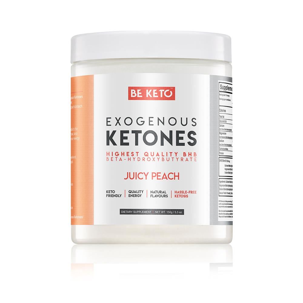 BeKeto Exogenous Ketones Juicy Peach 150g
