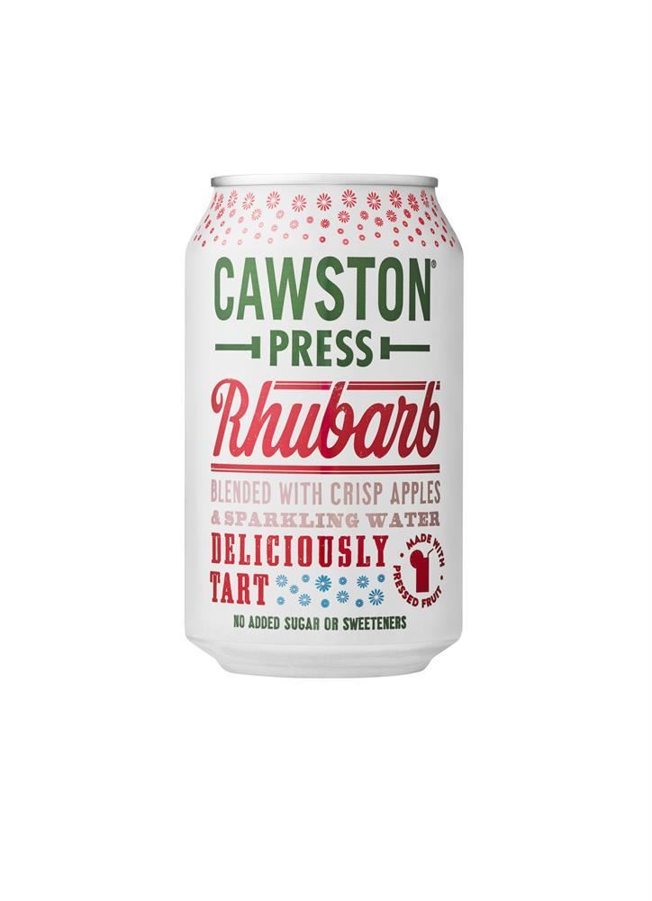 Cawston Press Sparkling Rhubarb Can 330ml - 24 Pack