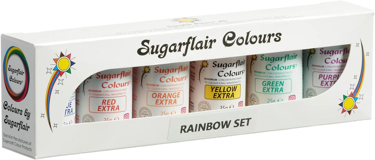 Sugarflair Maximum Concentrated Rainbow Set 6 x 25g