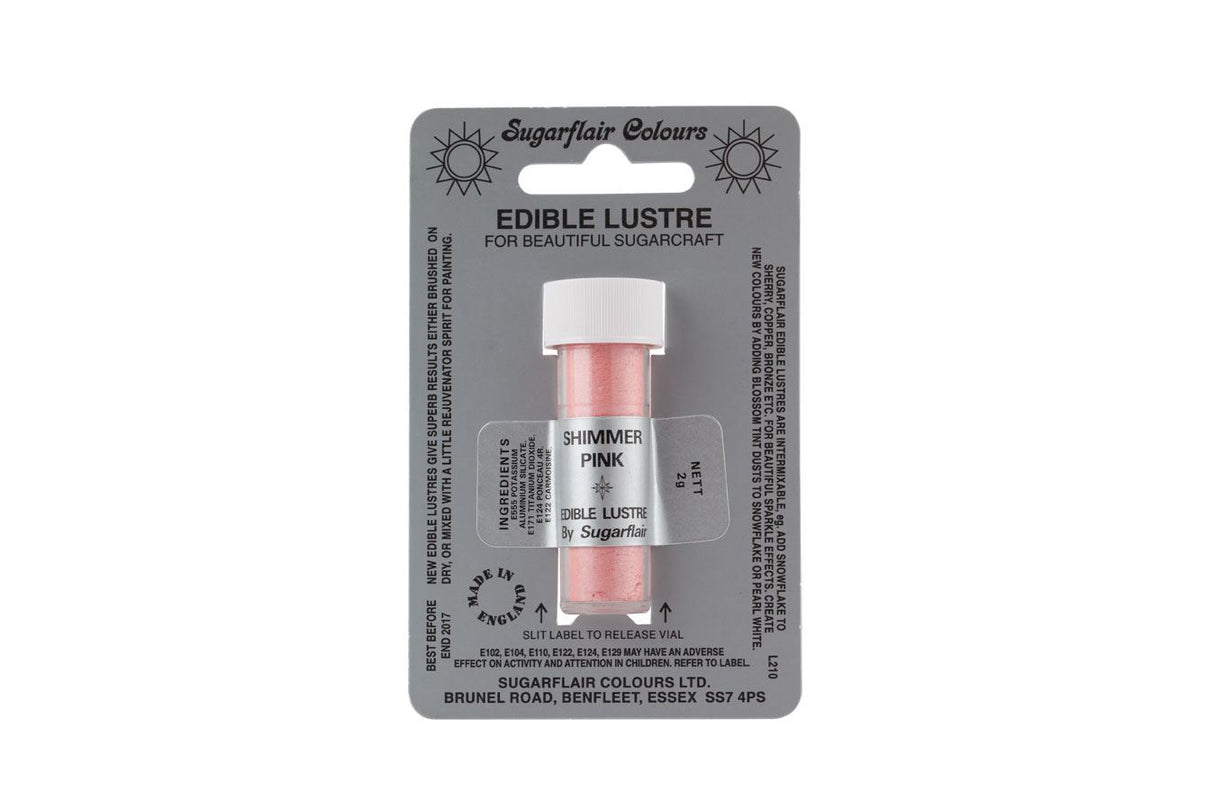Sugarflair Edible Lustre - 2g All Shades