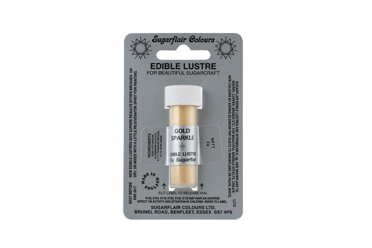 Sugarflair Edible Lustre - 2g All Shades