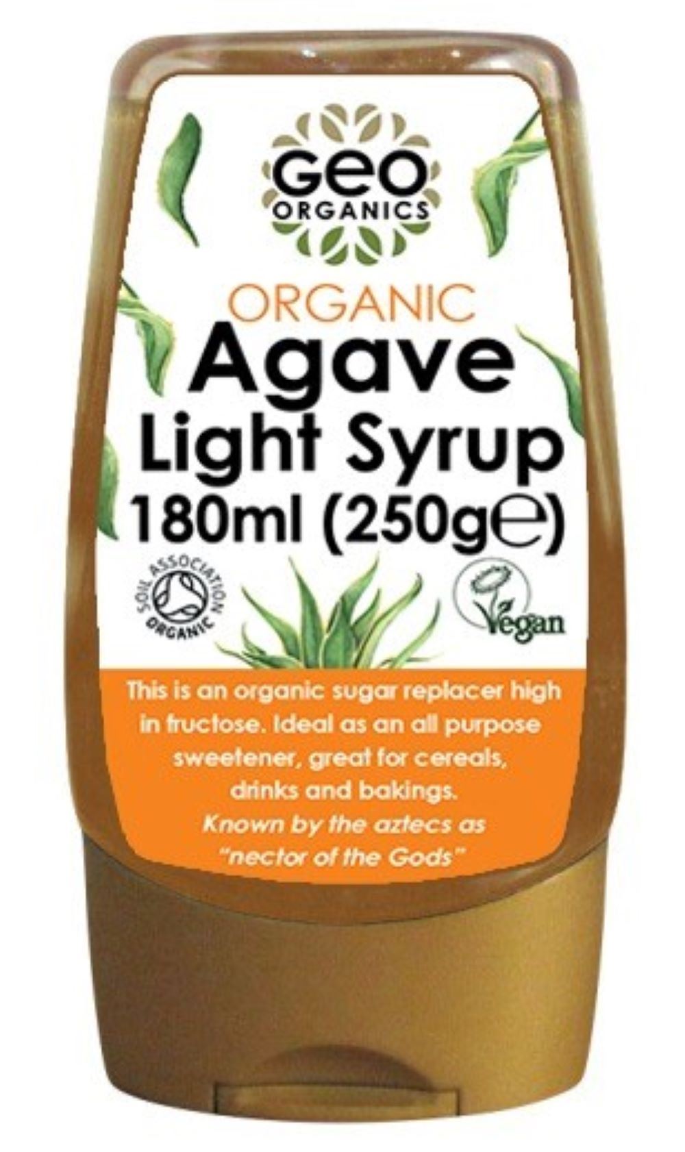 Georganics Syrup - Organic Sweetened Light Agave Syrup 250g