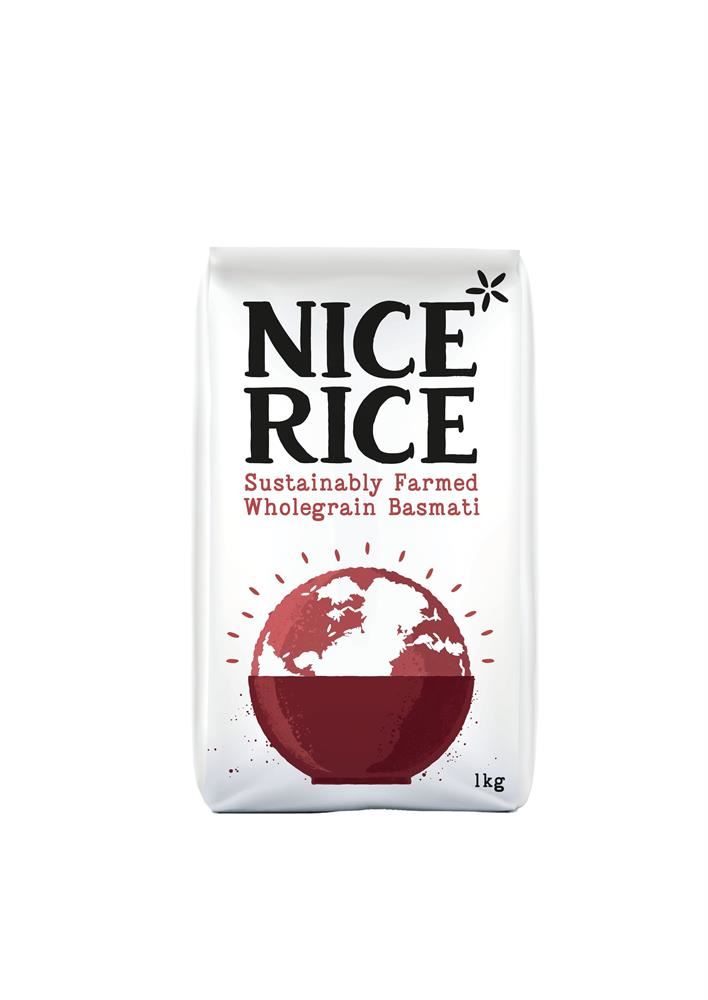 Nice Rice Sustainably Farmed Wholegrain Basmati rice 1kg