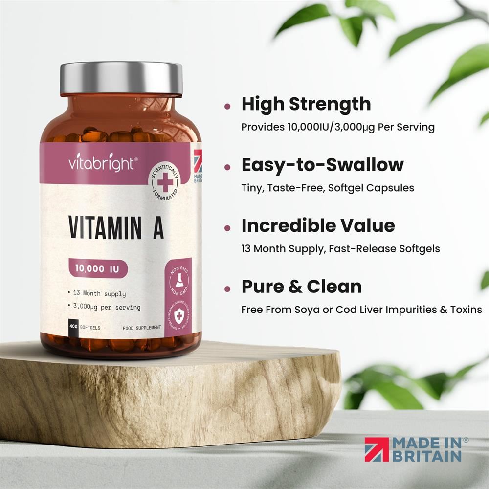 Vitabright Vitamin A 10000iu 400 Softgels