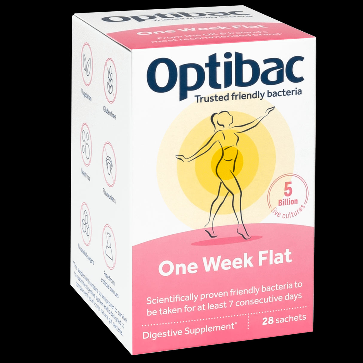 OptiBac Probiotics One Week Flat 7 - 28 Sachets